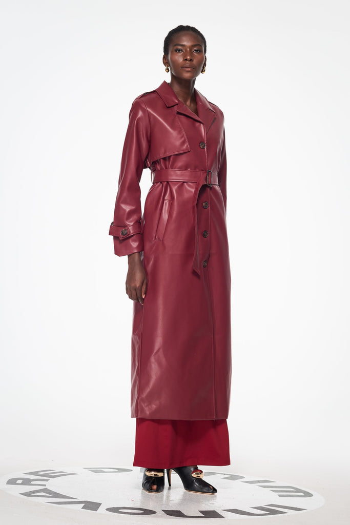 Shop  beautiful dress - Perfect for special occasions | Baldechild Buckle Leather Coat