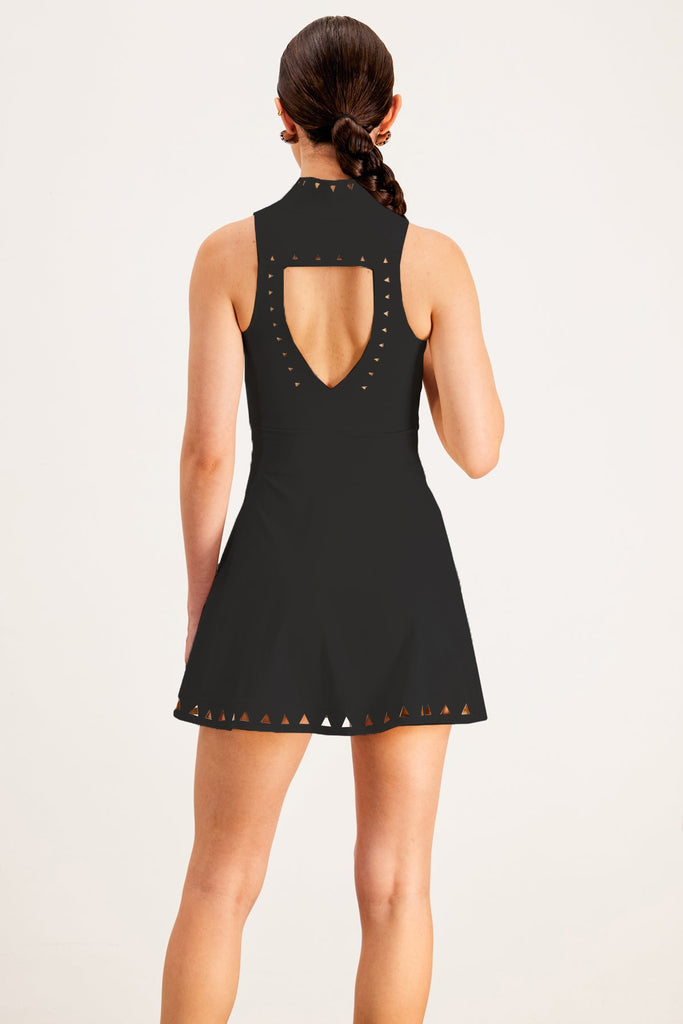 Stylish black dress | Baldomar Cutout Sleeveless Mini Dress In Black - Ideal for special occasions