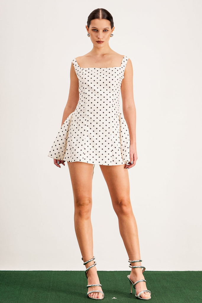 Stylish beautiful dress | Balkrishna Dot Sleeveless Mini Dress - Ideal for special occasions