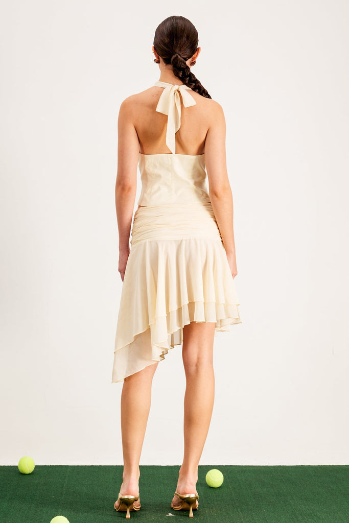 Stylish beautiful dress | Balla Ruch Halter Neck Skirt Set - Ideal for special occasions
