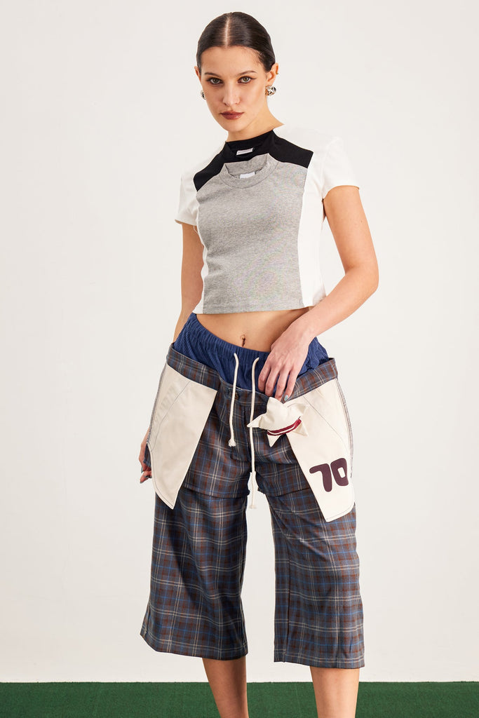 Shop  white dress - Perfect for special occasions | Baptista Deconstruct Crop T Shirt In White