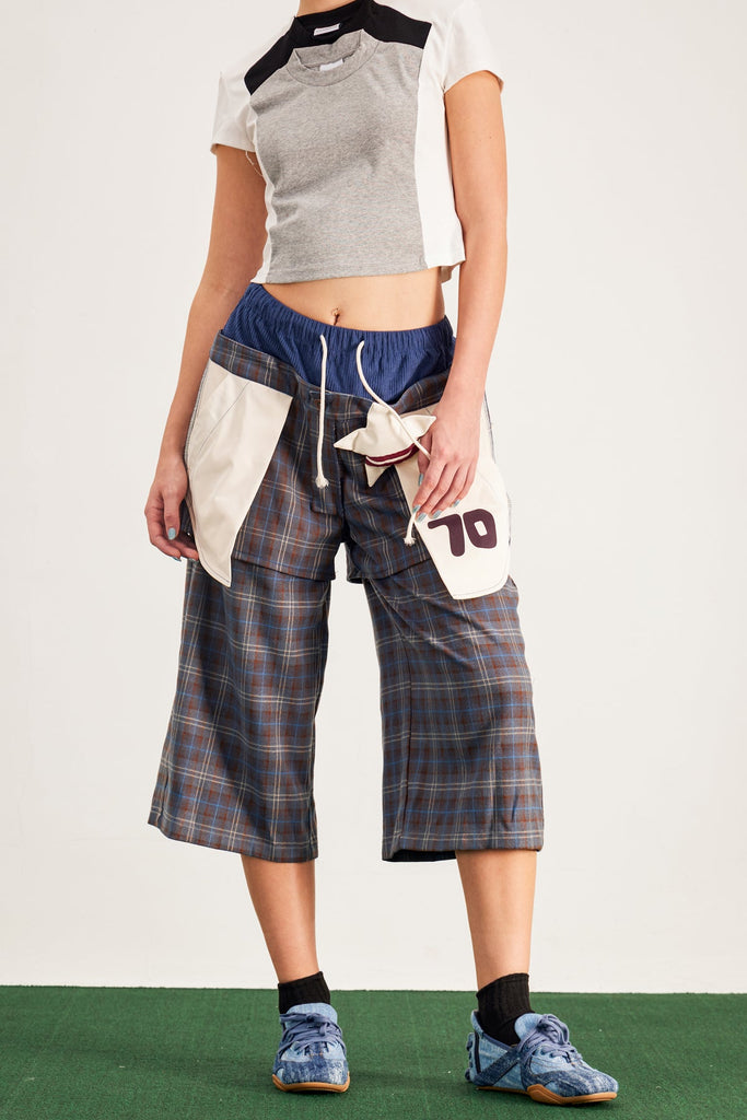 Baptiste Plaid Star Wide Leg Pants - Stylish beautiful dress for special occasions | Buy Online