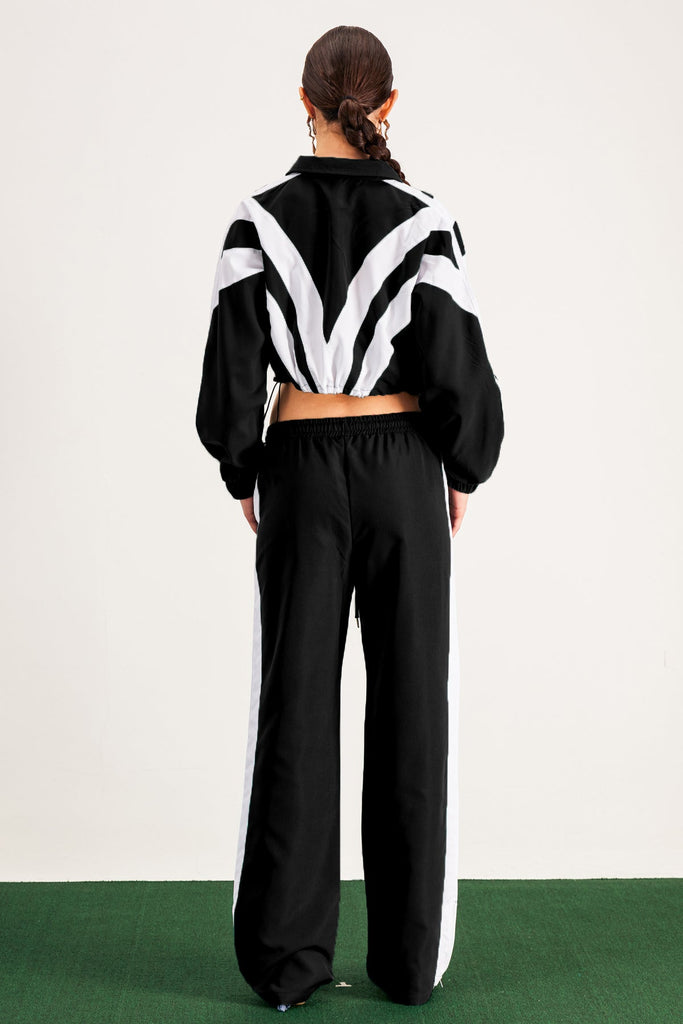 Shop  black dress - Perfect for special occasions | Baron Stripe Pants Set In Black