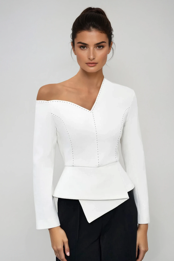 Stylish beautiful dress | Barrett Asymmetric Long Sleeve Pants Set - Ideal for special occasions