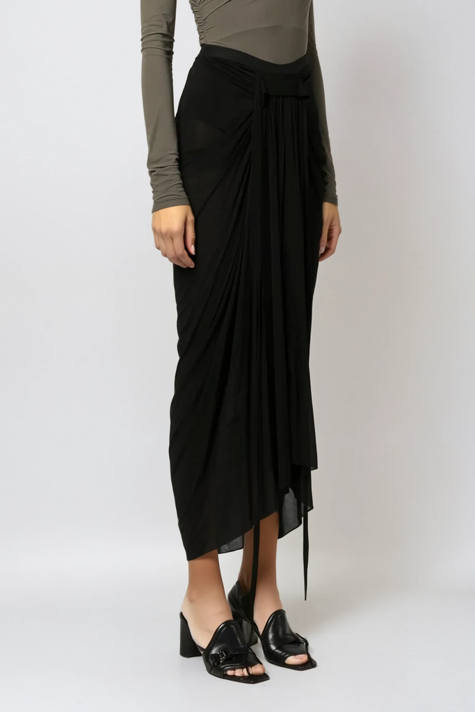Stylish beautiful maxi | Barrie Ruch Mesh Lace Up Maxi Skirt - Ideal for special occasions