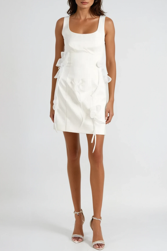 Barta Flower Sleeveless Mini Dress
