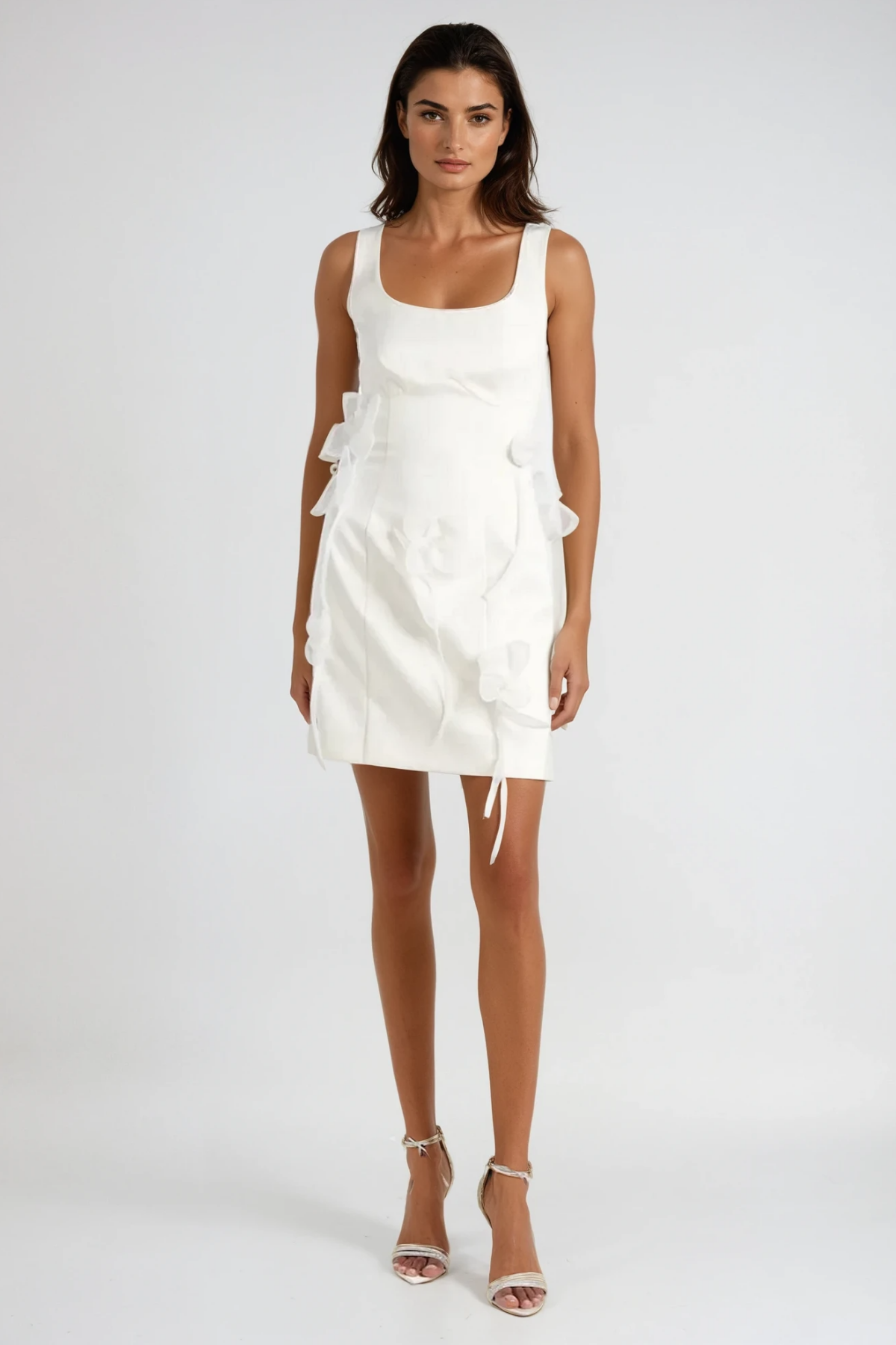 Barta Flower Sleeveless Mini Dress