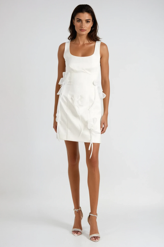 Barta Flower Sleeveless Mini Dress