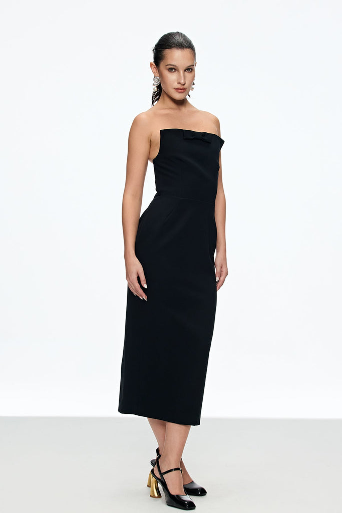 Shop  black dress - Perfect for special occasions | Bastien Strapless Maxi Dress In Black
