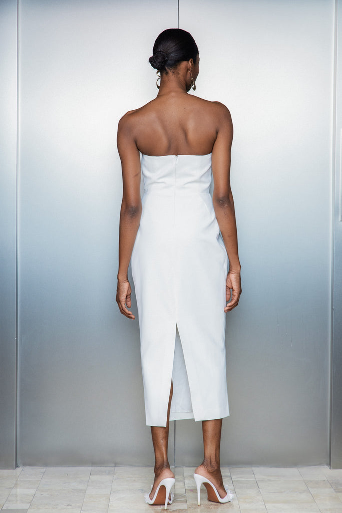 Shop  white dress - Perfect for special occasions | Bastien Strapless Maxi Dress In White