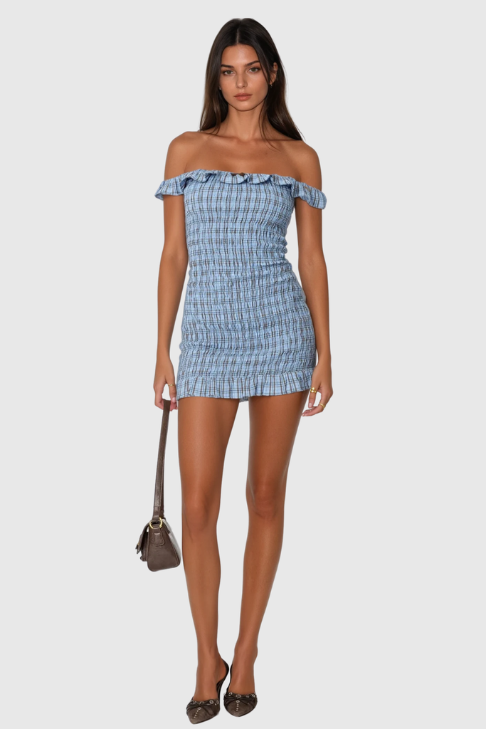 Shop  beautiful dress - Perfect for special occasions | Basya Strapless Stripe Bodycon Mini Dress