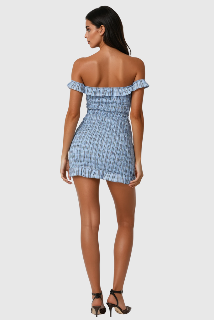 Basya Strapless Stripe Bodycon Mini Dress - Stylish beautiful dress for special occasions | Buy Online