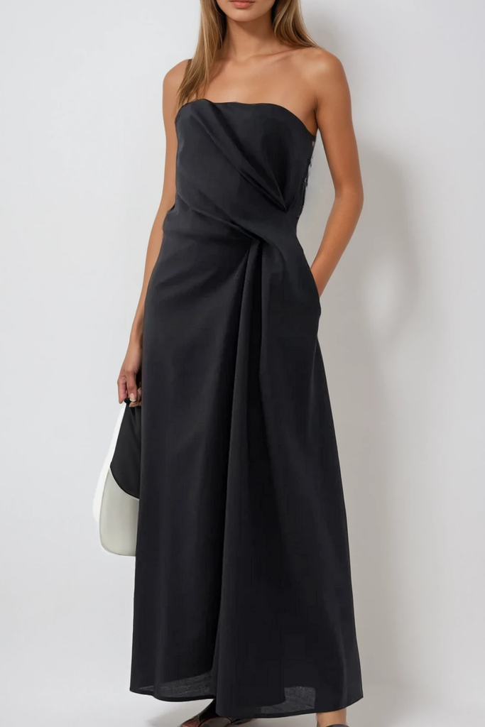 Stylish beautiful dress | Bathsheba Strapless Asymmetric Maxi Dress - Ideal for special occasions