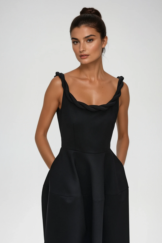 Stylish beautiful dress | Batraz Twist Sleeveless Maxi Dress - Ideal for special occasions