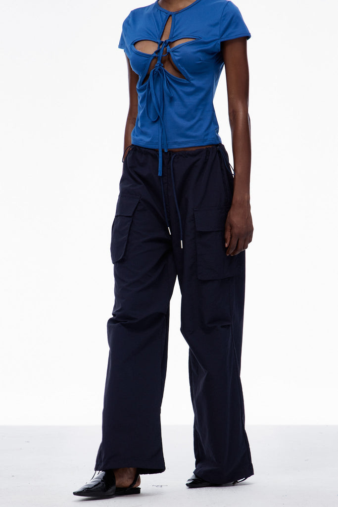 Battista Print Pocket Cargo Pants - Stylish beautiful dress for special occasions | Buy Online