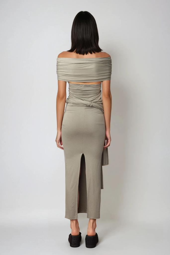 Shop  beautiful dress - Perfect for special occasions | Baugulf Ruch Fringe Lace Up Skirt Set