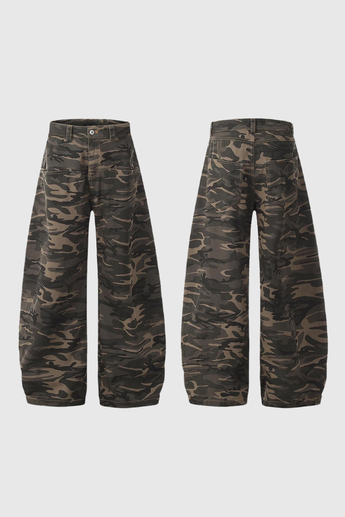 Becka Camouflage Print Curved Leg Jeans - Stylish beautiful dress for special occasions | Buy Online