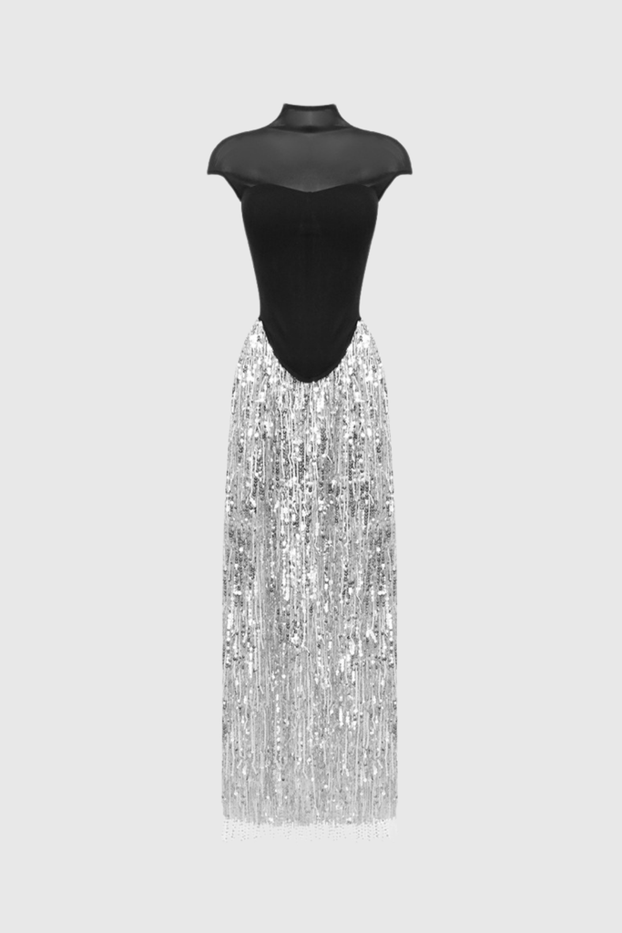 Stylish beautiful dress | Beckett Fringe Sequin Mesh Skirt Set - Ideal for special occasions