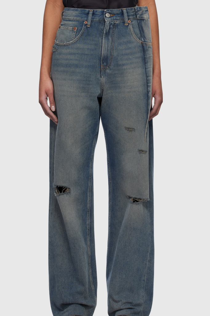 Stylish beautiful dress | Bedivere Deconstruct Ruch Torn Jeans - Ideal for special occasions