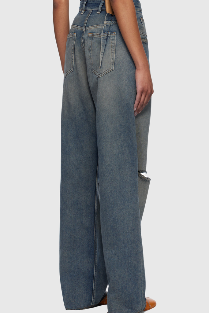 Stylish beautiful dress | Bedivere Deconstruct Ruch Torn Jeans - Ideal for special occasions