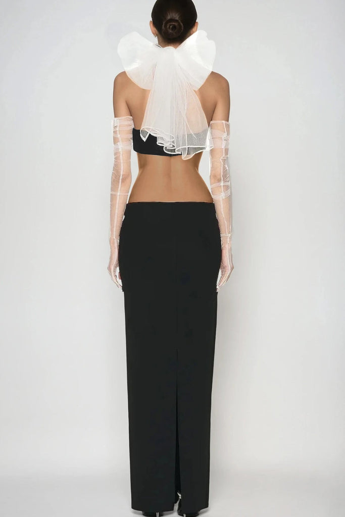 Stylish beautiful dress | Beecher Deconstruct Lace Crop Skirt Set - Ideal for special occasions