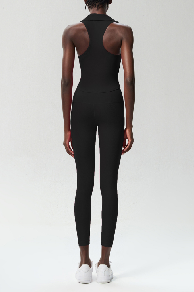 Stylish black dress | Beil Lapel Sleeveless Bodycon Top In Black - Ideal for special occasions