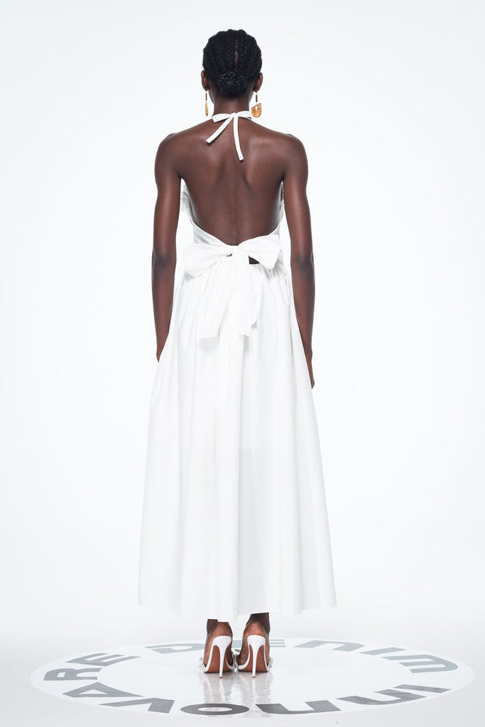 Stylish beautiful dress | Belden Cutout Backless Lace Up Ruch Maxi Dress - Ideal for special occasions