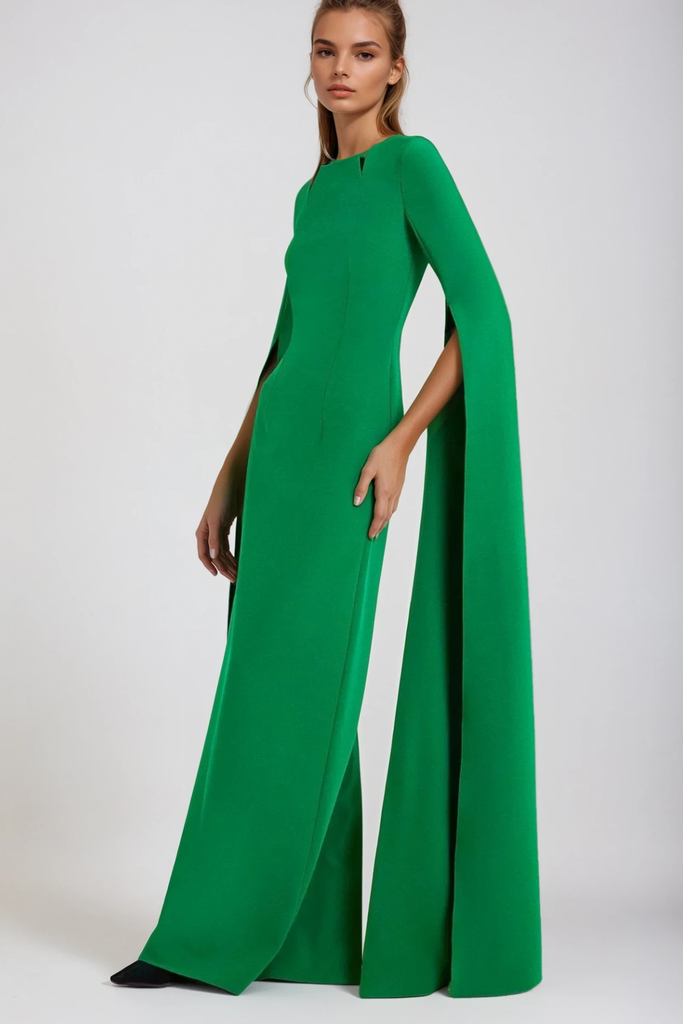 Belen Shawl Split Maxi Dress - Stylish beautiful dress for special occasions | Buy Online