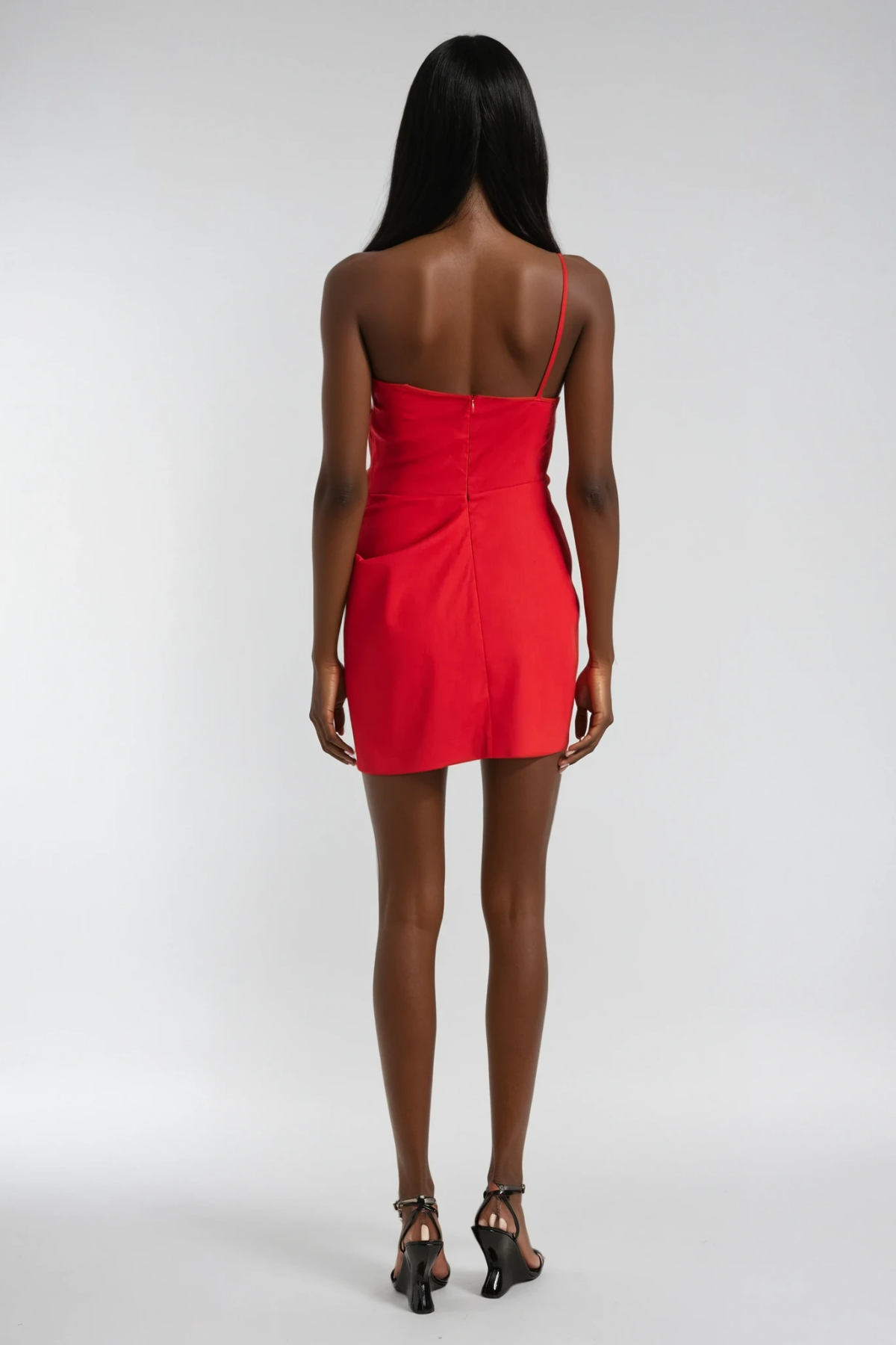 Belenus Flower Ruch Sleeveless Mini Dress