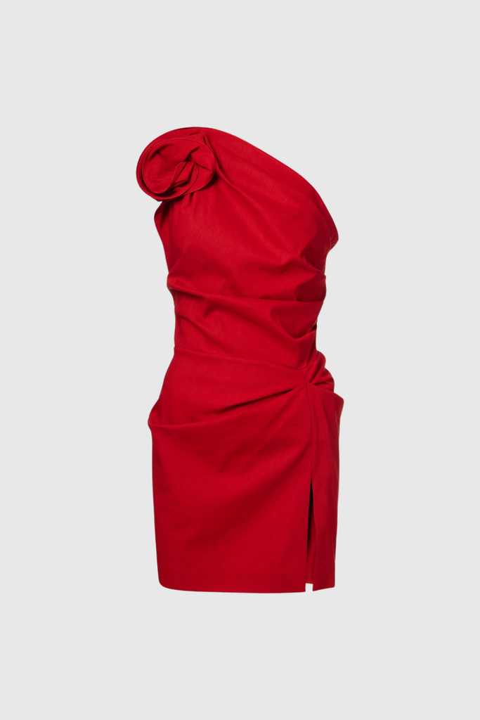 Belenus Flower Ruch Sleeveless Mini Dress - Stylish beautiful dress for special occasions | Buy Online