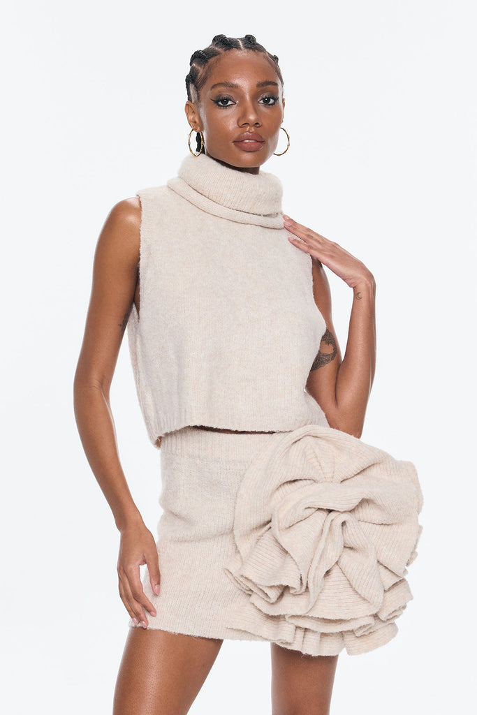 Belhonor Flower Stand Collar Three Piece Skirt Set - Stylish beautiful dress for special occasions | Buy Online