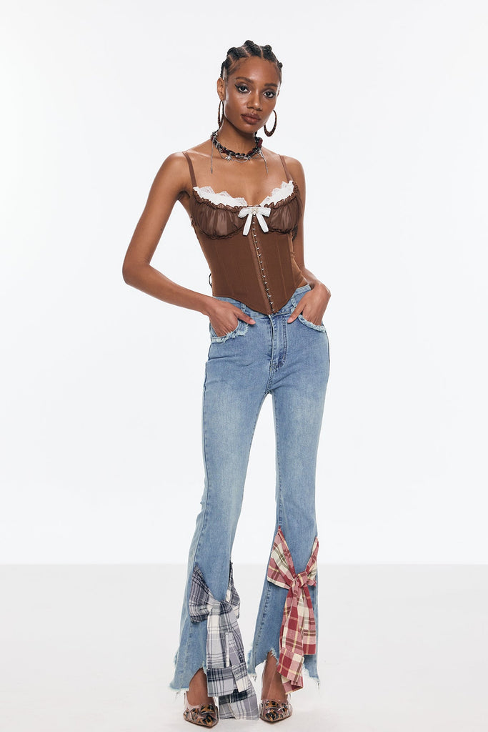 Shop  beautiful dress - Perfect for special occasions | Benecia Bow Fringe Jeans