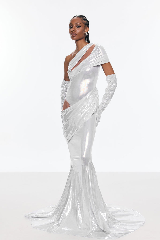 Shop  beautiful dress - Perfect for special occasions | Benson One Shouder Cutout Maxi Dress