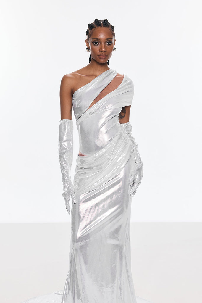 Benson One Shouder Cutout Maxi Dress - Stylish beautiful dress for special occasions | Buy Online