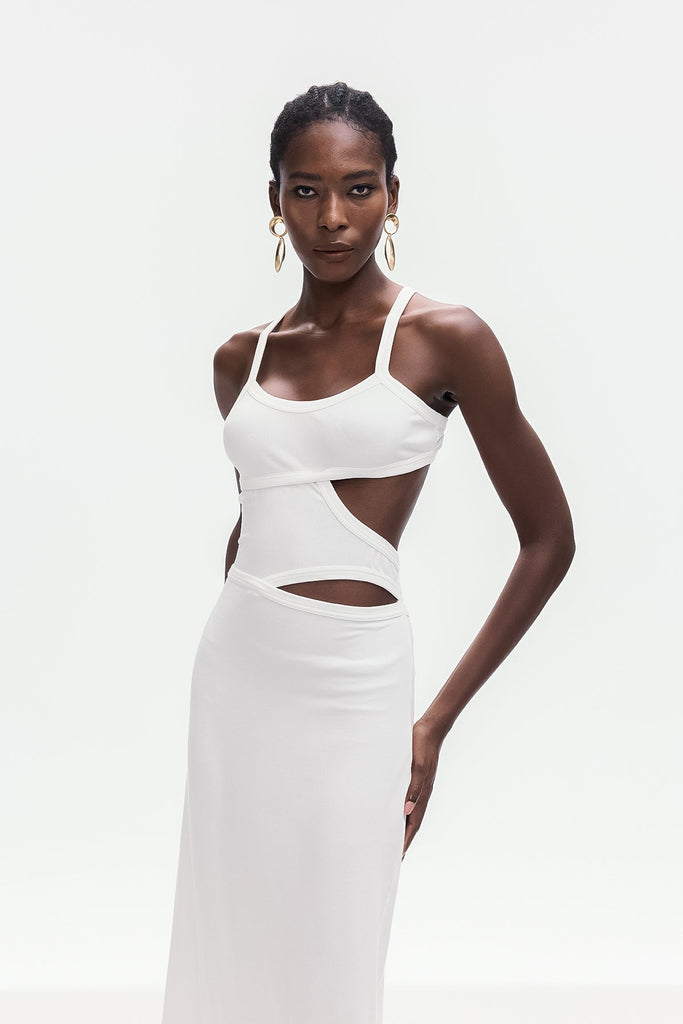 Berny Cutout Spaghetti Maxi Dress - Stylish beautiful dress for special occasions | Buy Online