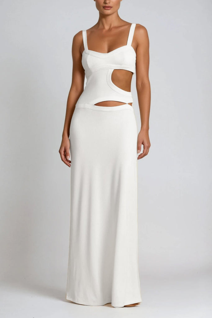 Berny Cutout Spaghetti Maxi Dress - Stylish beautiful dress for special occasions | Buy Online