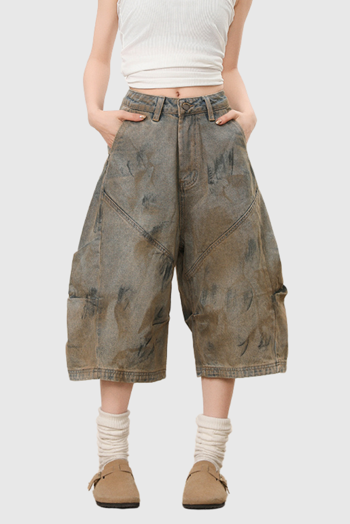 Shop  beautiful midi - Perfect for special occasions | Bertille Print Ruch Midi Jeans