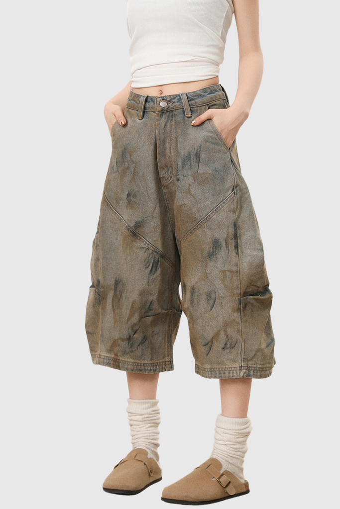 Shop  beautiful midi - Perfect for special occasions | Bertille Print Ruch Midi Jeans