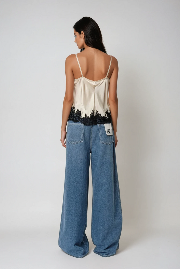 Bess Lace Satin Top In Apricot - Stylish beautiful dress for special occasions | Buy Online