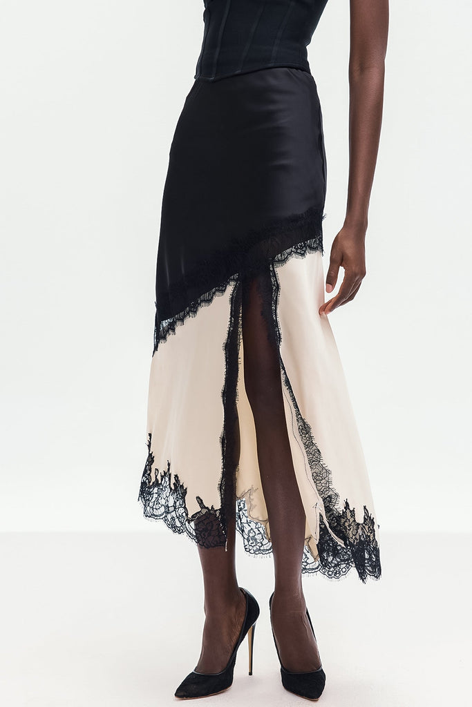 Shop  beautiful dress - Perfect for special occasions | Bess Lace Satin Skirt