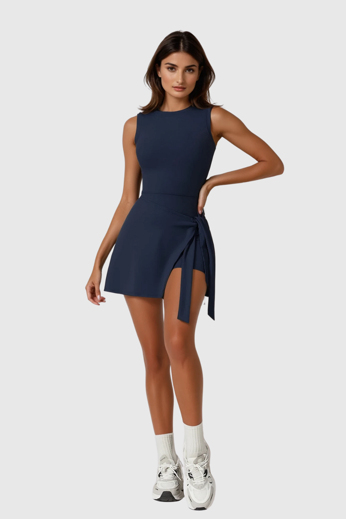 Shop  blue dress - Perfect for special occasions | Bet Sleeveless Tennis Dress In Blue