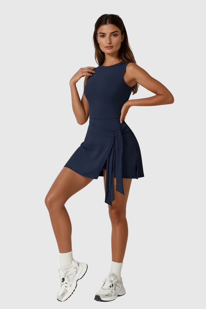 Stylish blue dress | Bet Sleeveless Tennis Dress In Blue - Ideal for special occasions
