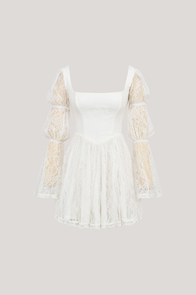 Shop  beautiful dress - Perfect for special occasions | Bethania Lace Floral Ruch Mini Dress