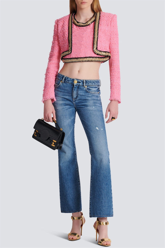 Shop  beautiful dress - Perfect for special occasions | Betty Tweed Chain Cropped Jacket