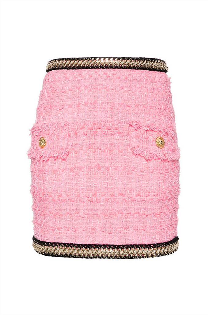 Stylish beautiful dress | Betty Tweed Chain Cropped Jacket - Ideal for special occasions