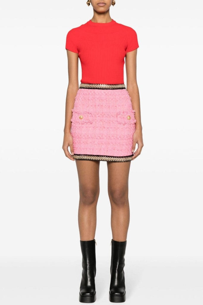 Stylish beautiful dress | Betty Tweed Chain Skirt - Ideal for special occasions