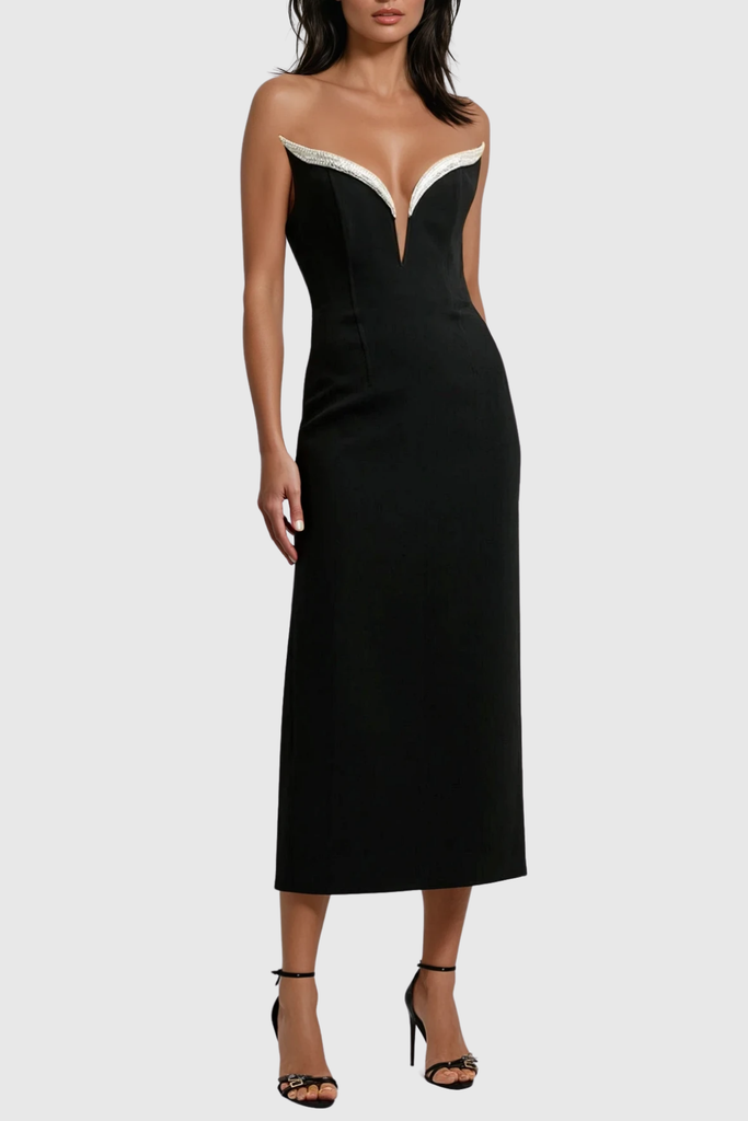 Bia Rhinestone Bandage Maxi Dress - Stylish beautiful dress for special occasions | Buy Online