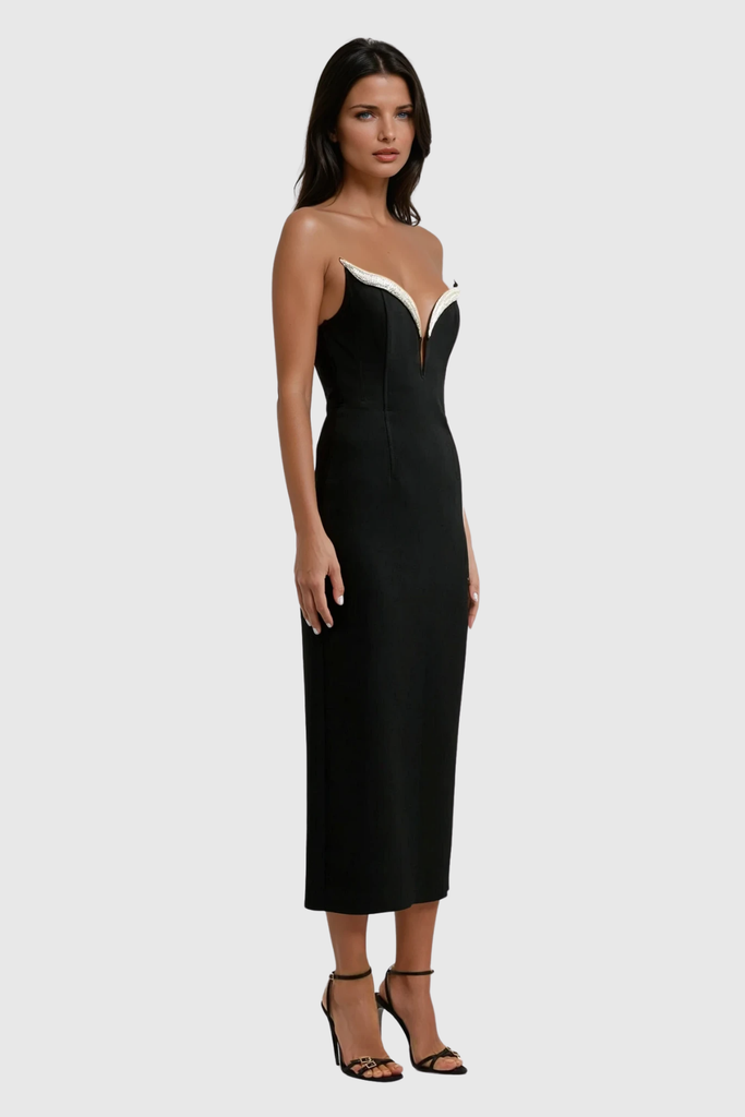Stylish beautiful dress | Bia Rhinestone Bandage Maxi Dress - Ideal for special occasions