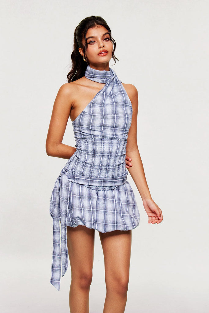 Biagino Checked Set - Stylish beautiful dress for special occasions | Buy Online