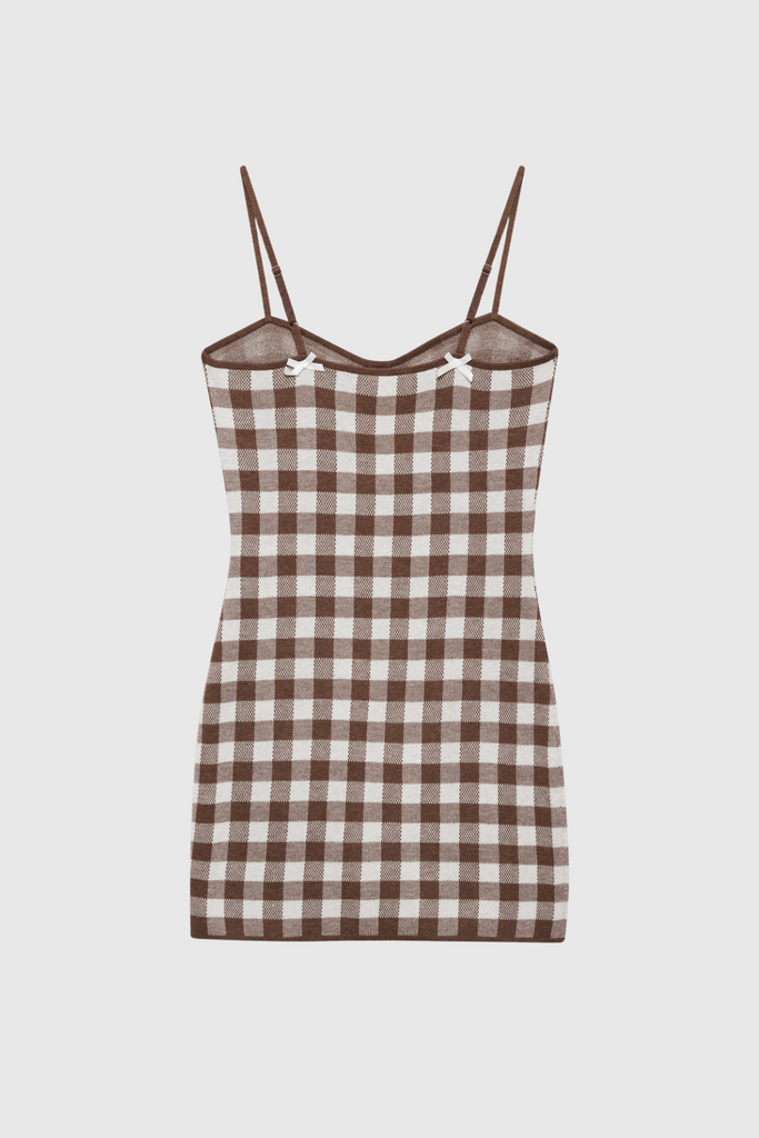 Shop  beautiful dress - Perfect for special occasions | Biddy Grid Spaghetti Bodycon Mini Dress